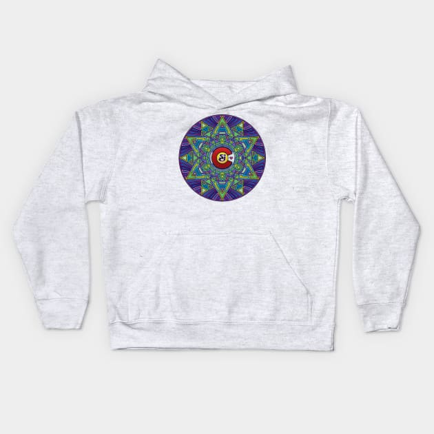 String Cheese Incident Sacred Mandala Colorado Love SCI Kids Hoodie by Shayna